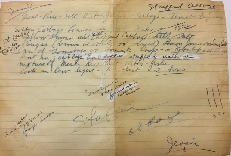 Grandma Jessie’s Stuffed Cabbage